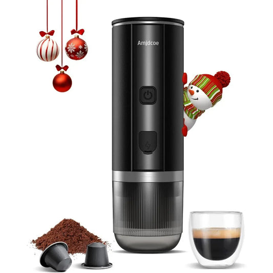 Portable Espresso Maker, 20 Bar Electric Espresso Machine for Travel, Camping, Rechargeable USB-C Mini Coffee Maker for NS Capsu