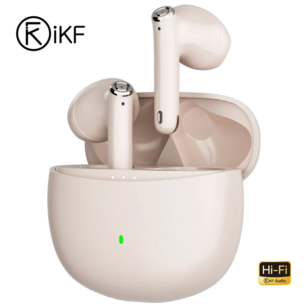 iKF-Find Air5 True Wireless Headphones Bluetooth App Control TWS Headset IPX5 Waterproof HiFi Earphone Gaming Earbuds with 4 Mic