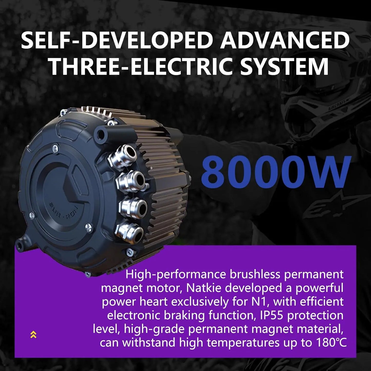 Freego N1 Electric Motorcycle Bike for Adults 8000W Mid-Mounted Motor 72V/30AH Battery Top Speed 50MPH Ebike Dual LED Headlight