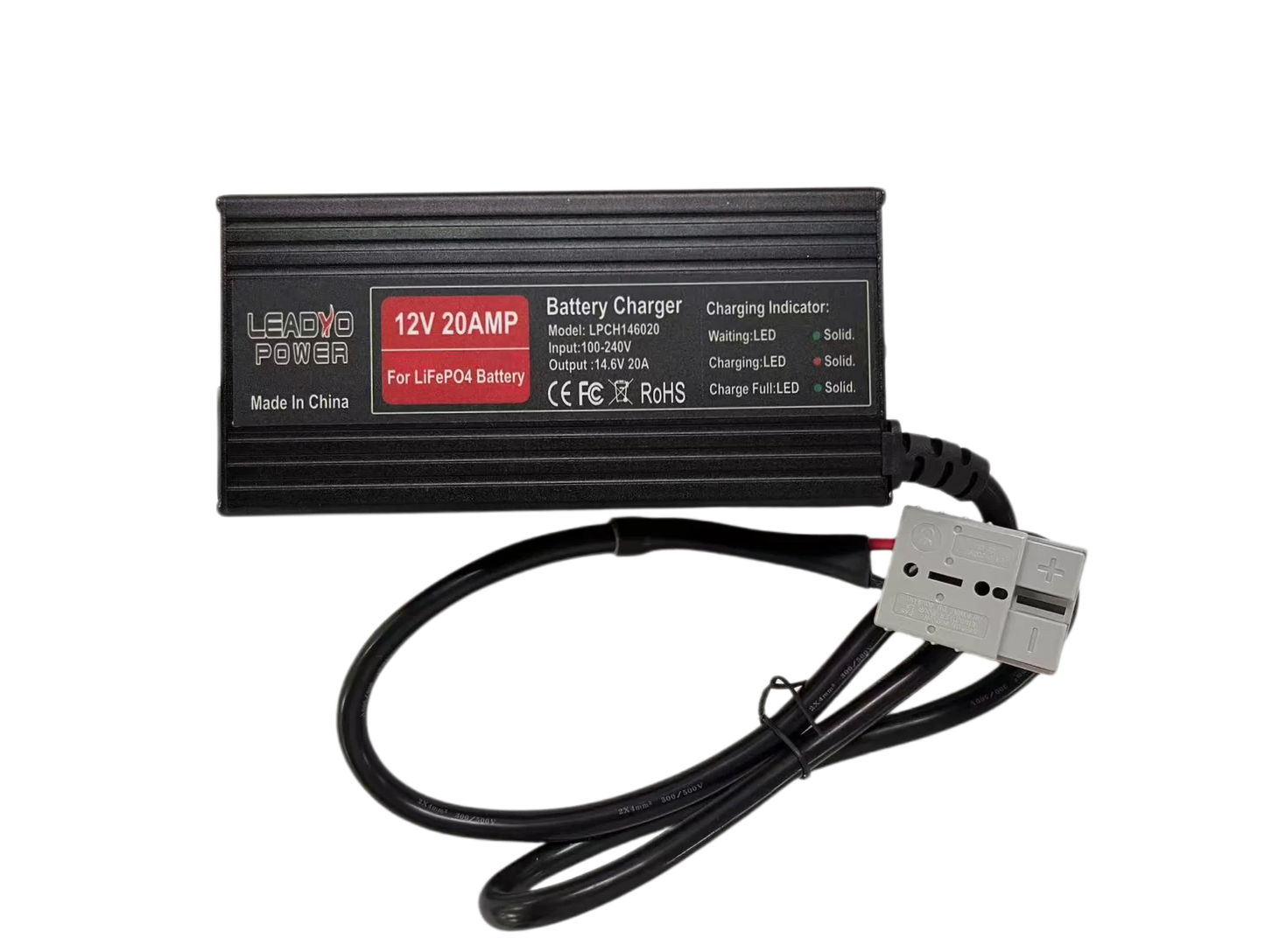 14.6V 20A Smart Lifepo4 Battery Charger 4S 12V High Power For Lithium iron Phosphate LFP RV Battery Pack 14.6V Smart Charger