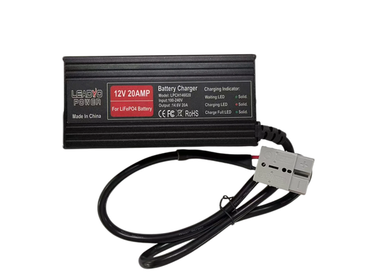 14.6V 20A Smart Lifepo4 Battery Charger 4S 12V High Power For Lithium iron Phosphate LFP RV Battery Pack 14.6V Smart Charger