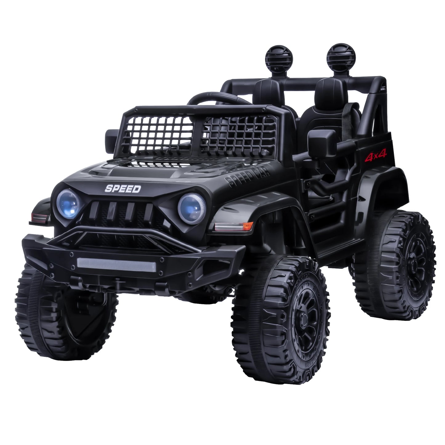 12V Ride On Car, Electric Car for Kids, 12V Ride on Toys, Kids Cars with 3 Speeds Adjustable w/Bluetooth, Parent Remote Control
