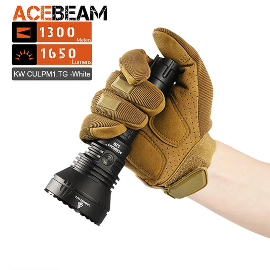 ACEBEAM L19 2.0 Hunting Flashlight 2200 Lumens 1184 Yards Long-Rang Rechargeable Flashlight for Night Hunting