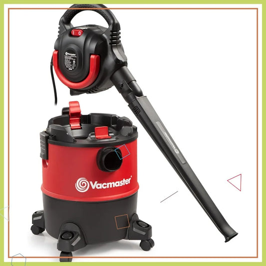 6 Gallon Wet/Dry Vacuum with Blower, 5 HP, 190 MPH Wind Speed for Easy Debris Cleanup