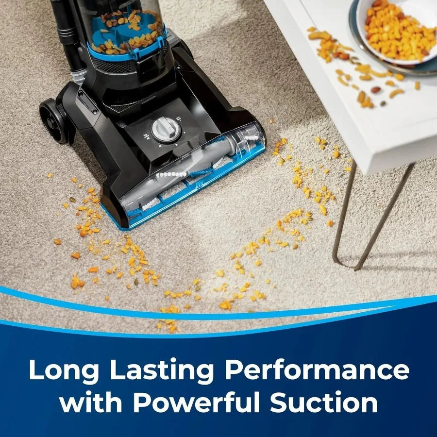 Power Force Helix Bagless Upright Vacuum Powerful Suction for Pet Hair Carpet Tile Hardwood Cleaning Scatter-Free Tec