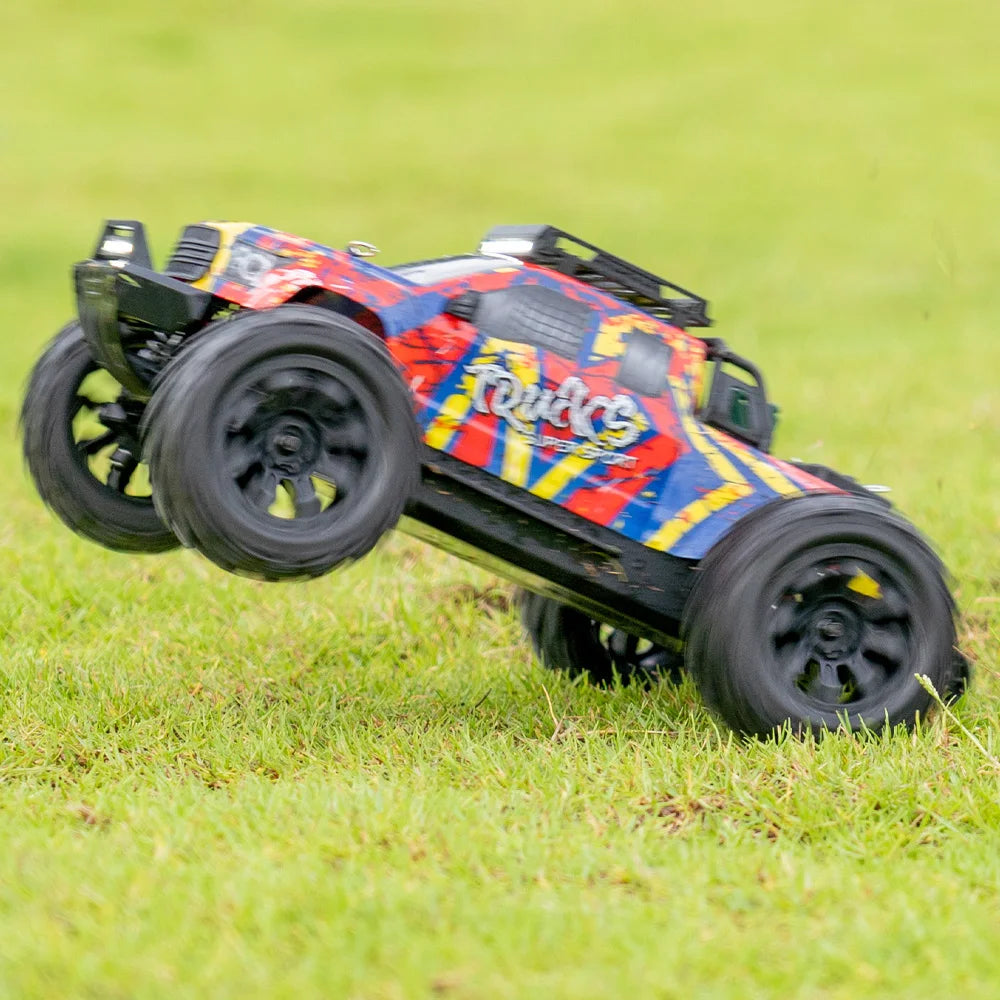 JIUSI PT14R 1/14 RC Racing Car 3S Battery 4WD 80km/h Brushless Motor 2.4G Remote Control 35C High Speed Off-road RC Truck
