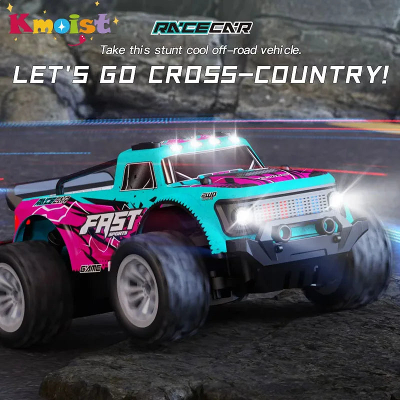2.4G RC Cars Remote Control Car Drift High Speed With LED Light Children's Off-roadremote Outdoor Control Model Car Toys Gifts