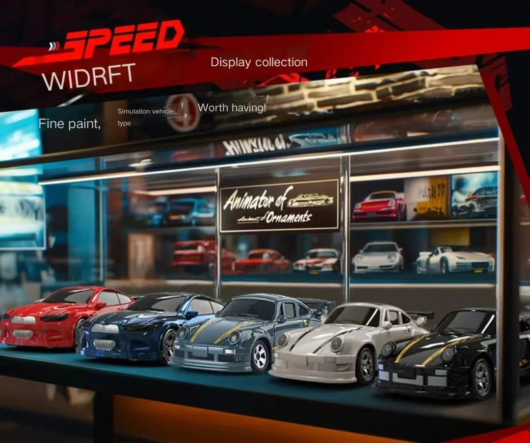 New 4WD 2.4GHZ RC Simulation Mini Drift Car Palm Racing Model Desktop Toys 1/64 Scale Remote Control Car Gift For Children Boys