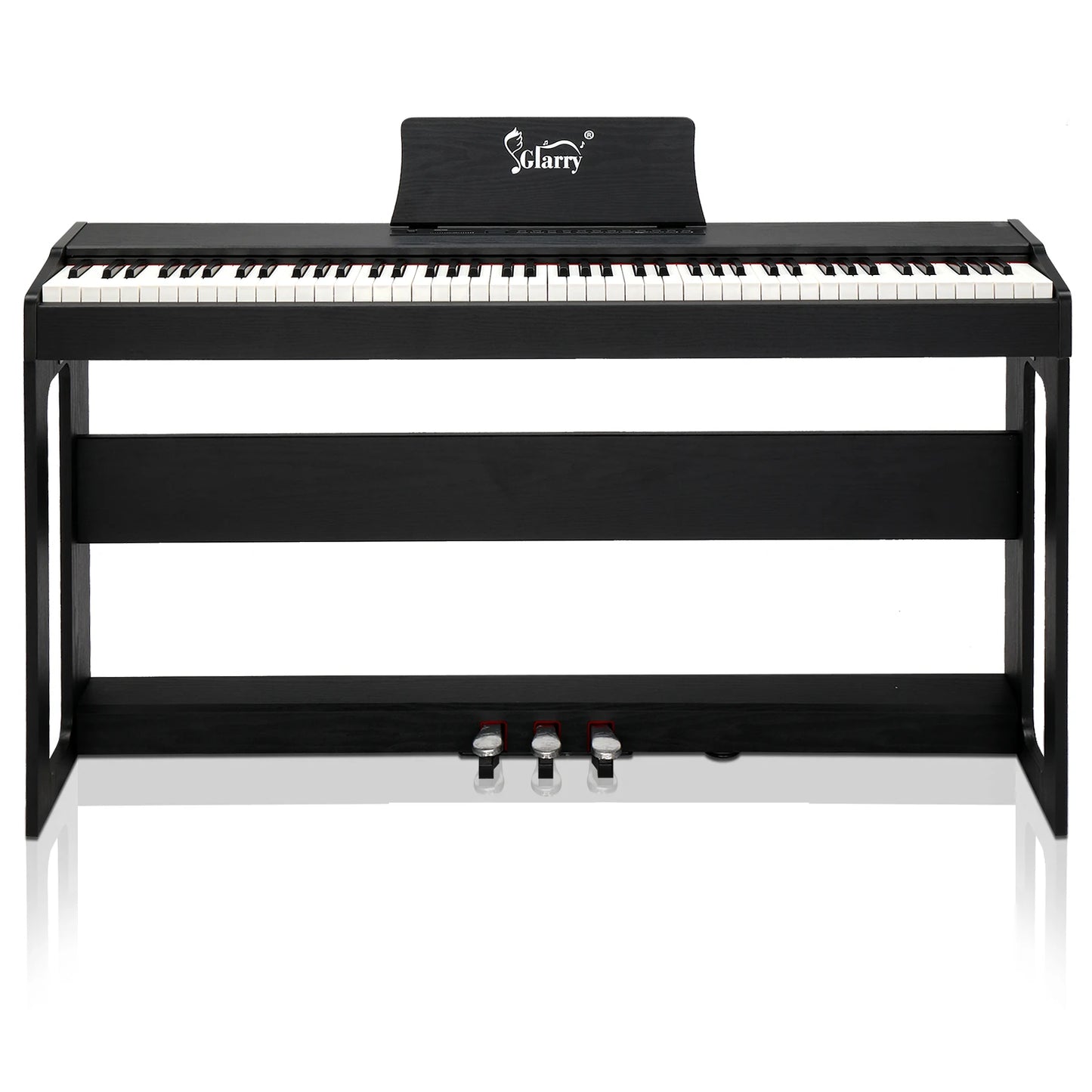 88 Keys Full Weighted Keyboards Digital Piano with Stand, Power Adapter, Triple Pedals, Headphone