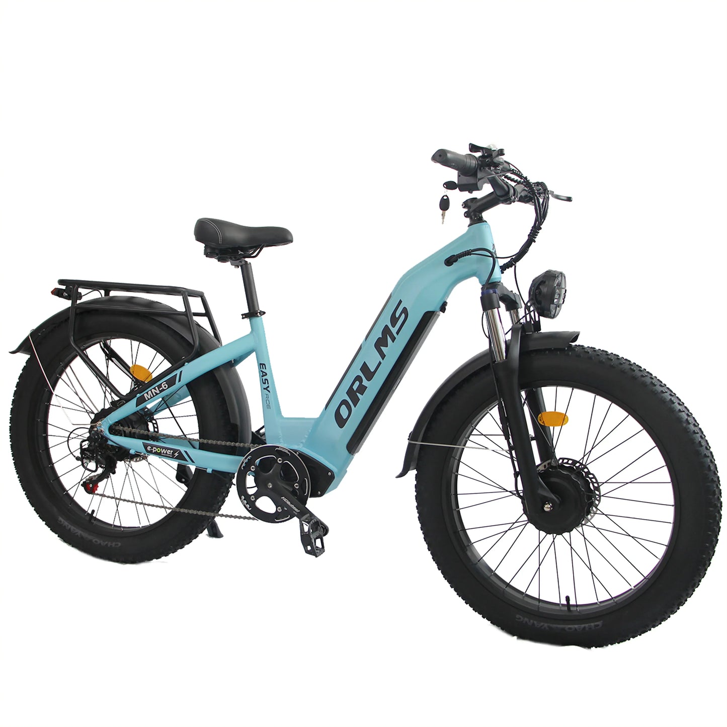 ORLMS MN-6 1000W*2，adult E-bike 52V 23Ah battery  Electric Bike,26-inch All-terrain fat tire E-Mountain bike