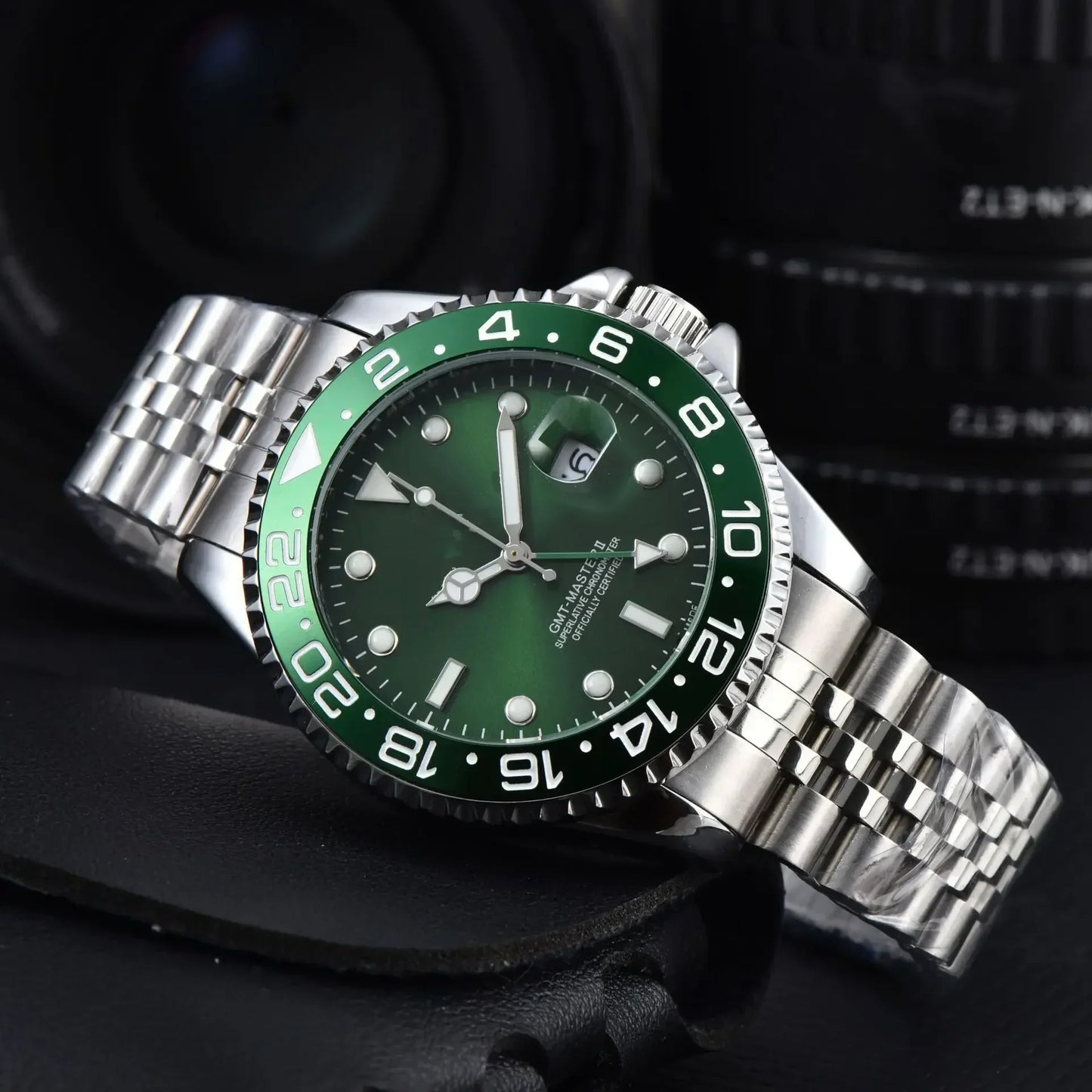 40mm Red Blue Pepsi Business Diver NH34 GMT Watch 100m Waterproof Sapphire Crystal NH34A Automatic Watches For Men reloj hombre