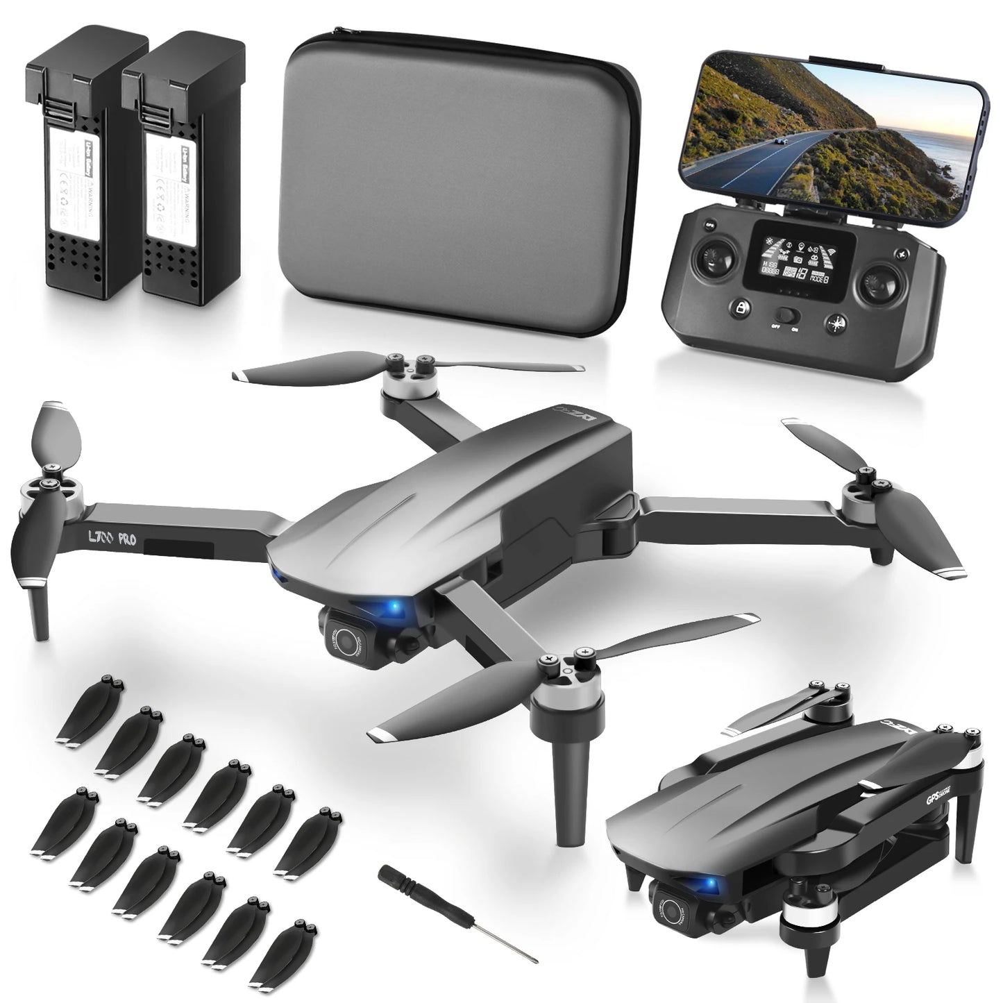 NBD Drone with Camera 4K for Adults Easy GPS Quadcopter for Beginner Brushless Motor 5GHz Transmission Auto Return Home