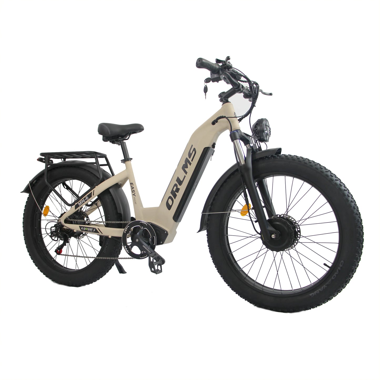 ORLMS MN-6 1000W*2，adult E-bike 52V 23Ah battery  Electric Bike,26-inch All-terrain fat tire E-Mountain bike