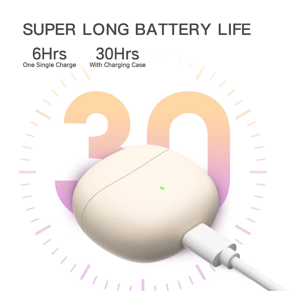 iKF-Find Air5 True Wireless Headphones Bluetooth App Control TWS Headset IPX5 Waterproof HiFi Earphone Gaming Earbuds with 4 Mic