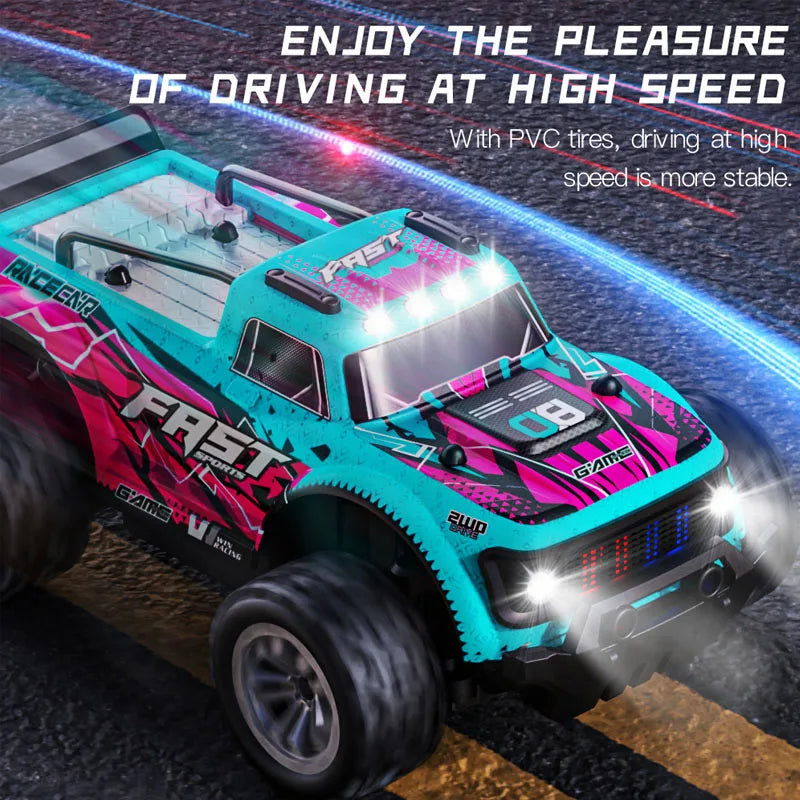 2.4G RC Cars Remote Control Car Drift High Speed With LED Light Children's Off-roadremote Outdoor Control Model Car Toys Gifts
