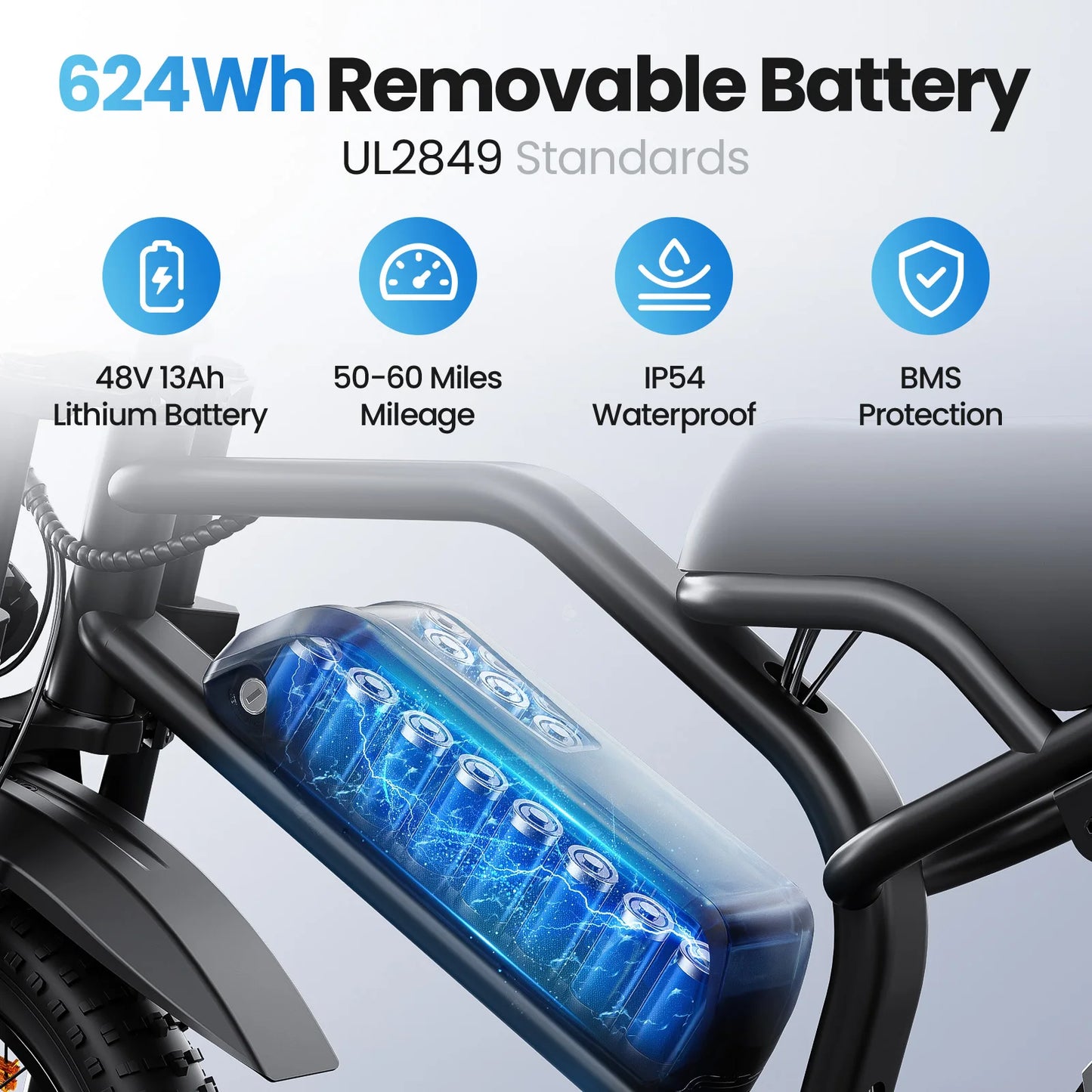 750W Electric Dirt Bike for Adults & Teens – 16" x3.0 Fat Tire Electric Bike, 48V 15Ah Battery, 5 PAS, Electric Bicycle