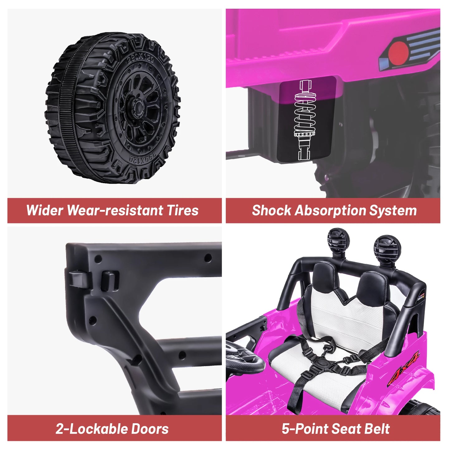 12V Ride On Car, Electric Car for Kids, 12V Ride on Toys, Kids Cars with 3 Speeds Adjustable w/Bluetooth, Parent Remote Control