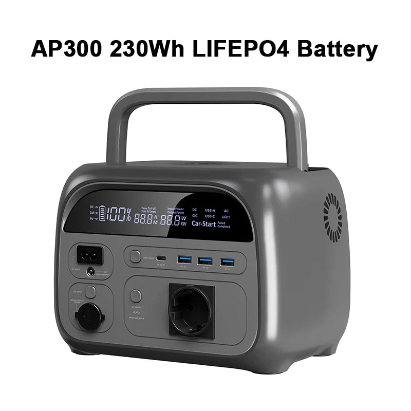 2400W 1800W 500W Portable Power Station 1024wh 345wh Lifepo4 Battery Powerful Power Bank Solar Generator Emergency Power Supply
