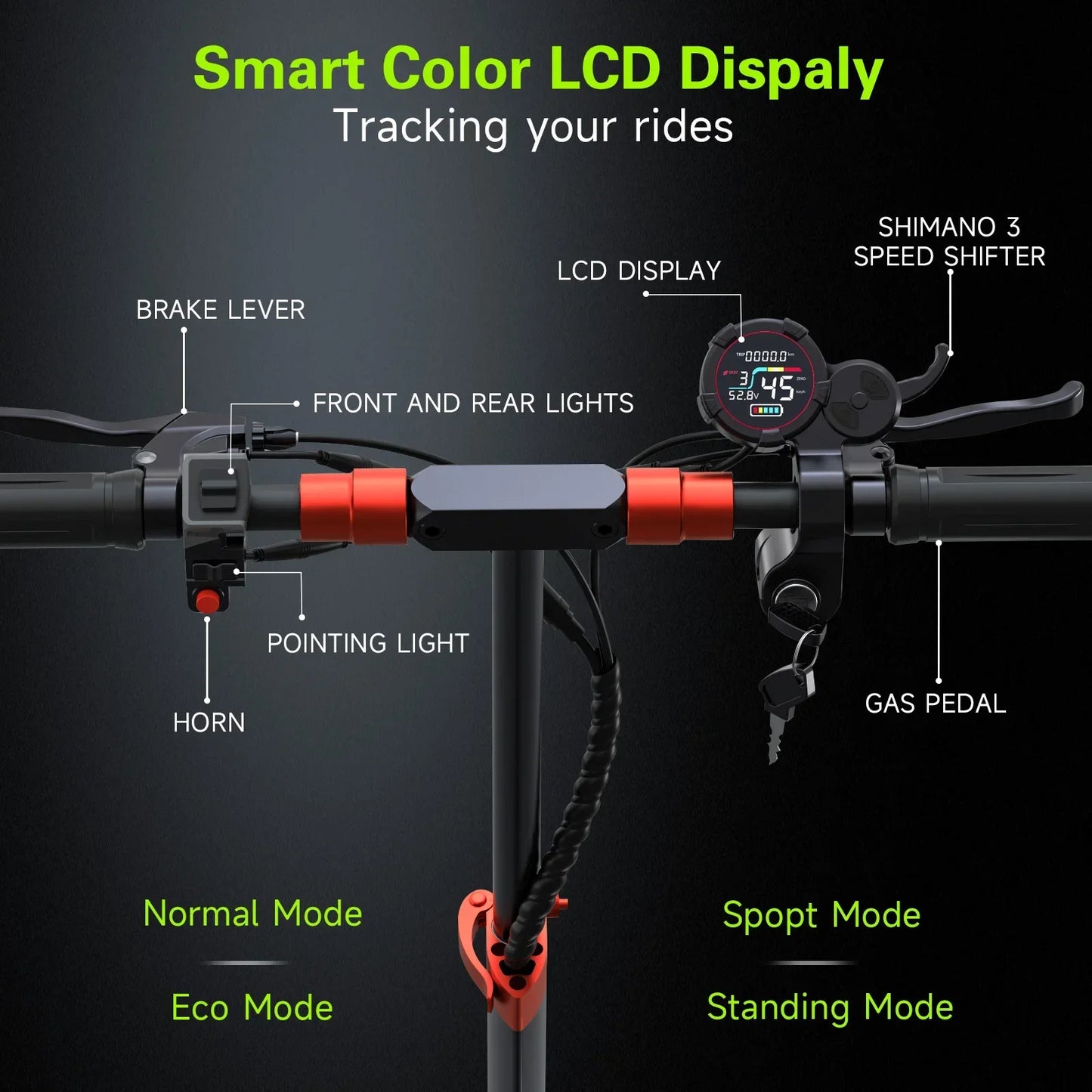 FREEBOY J11 PLUS Adult Electric Scooter 1200W Motor 48V 21AH Folding E-Scooter 11 Fat Tire E-Mountain Scooter