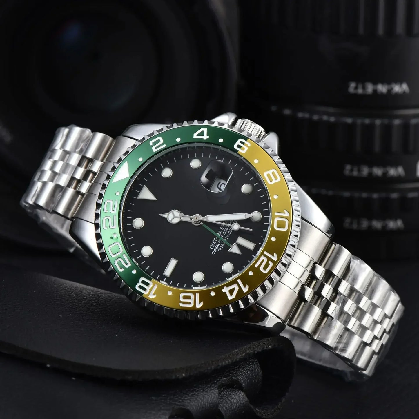 40mm Red Blue Pepsi Business Diver NH34 GMT Watch 100m Waterproof Sapphire Crystal NH34A Automatic Watches For Men reloj hombre