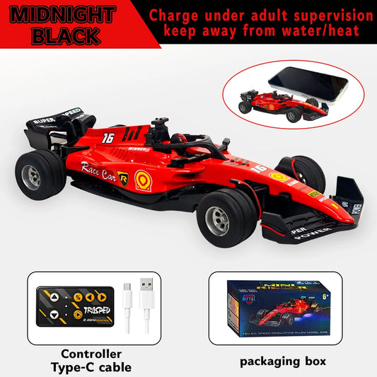 Mini RC Drift Car with Gyro, 1:64 4WD Full Proportional RC Cars, High Speed Remote Control Car with Lights, Vehicle for Adults K