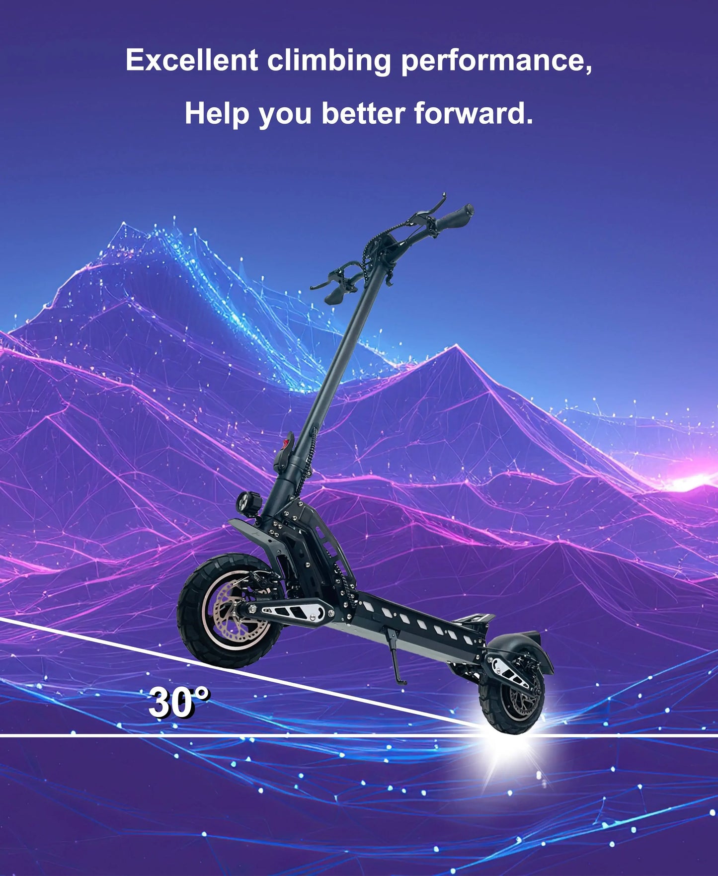 Electric Scooter DT10 3300W Double Motor 52V21AH Lithium Battery Double Suspension Fold Electric Scooter 10-Inch Vacuum Tires