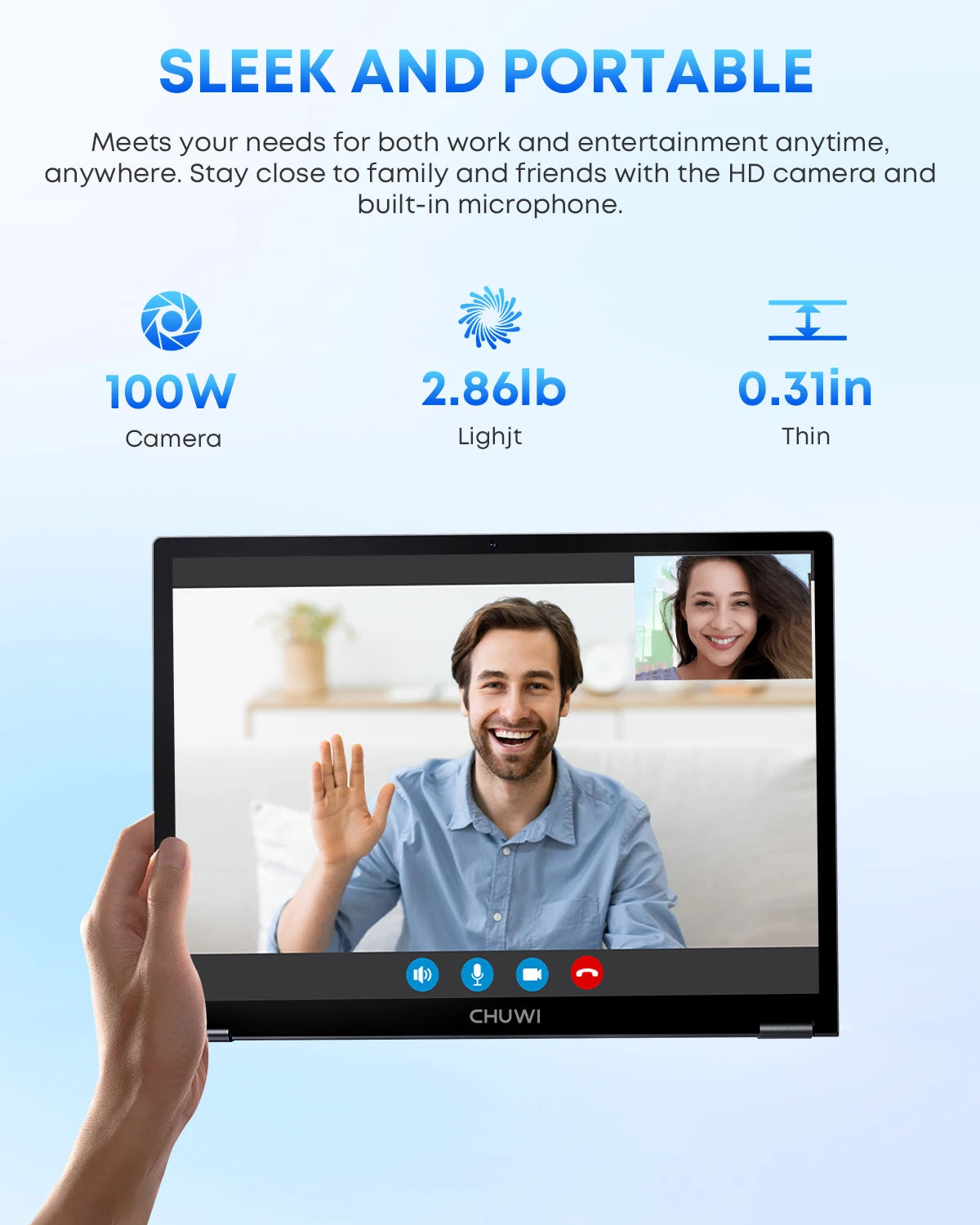 CHUWI FreeBook 2-in-1 Laptop 13.5'' Intel N150(UP to 3.6GHz) 16GB LPDDR5 RAM 512GB SSD FHD 2520x1680 WiFi 6 BT5.2 Windows 11