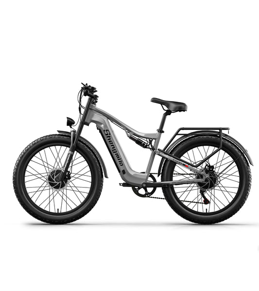 Shengmilo S600 Adult 1000W*2 E-bike Men's E-Mountain ebike with Two Motor, 48V840WH Battery,26" Fat Tire Electric Bike