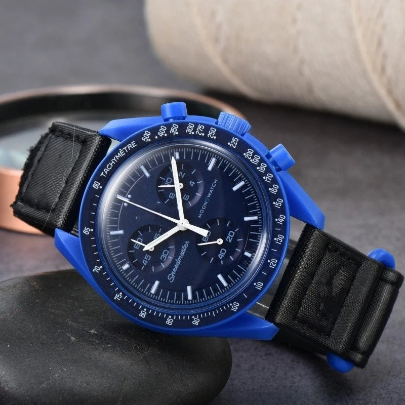 Designer New Genuine Watch Business Collaboration Edition Mens Luxury Quartz Hip Hop Wristwatch High Quality Fashion Timepiece