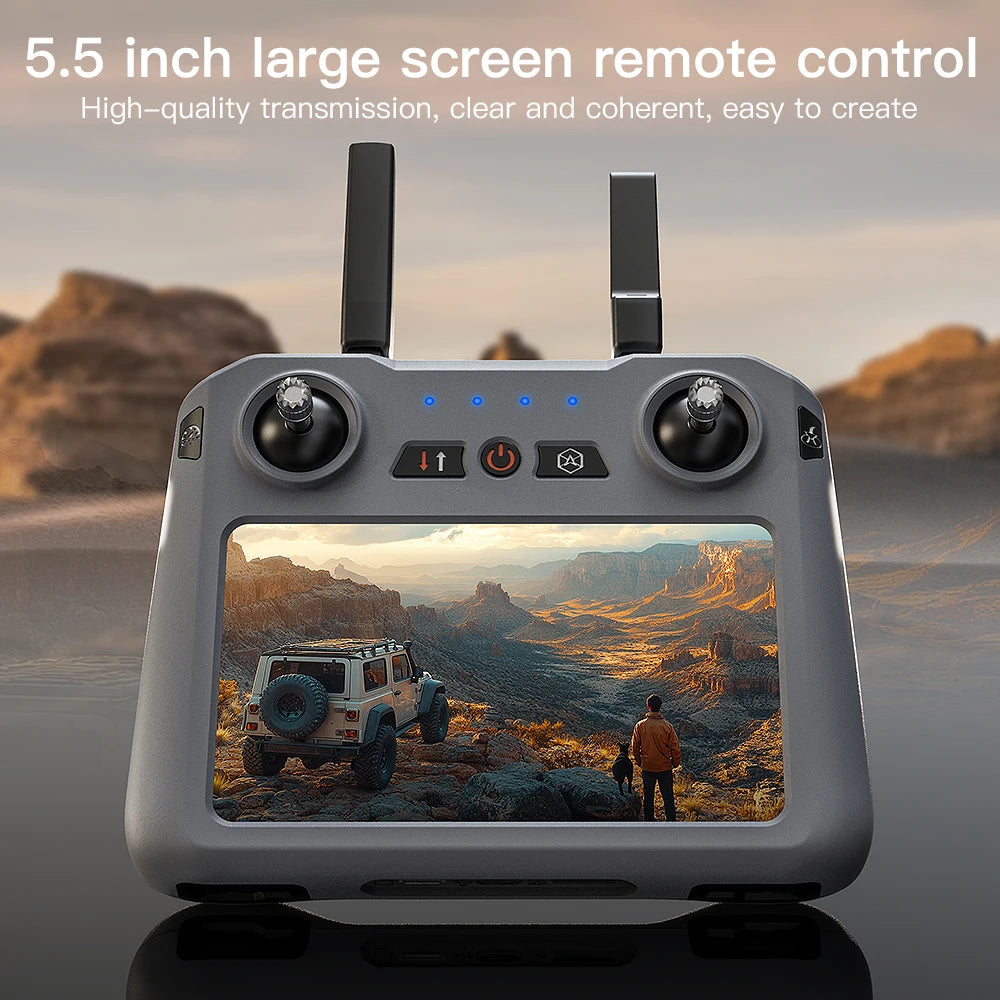 Teeggi SG909 MAX GPS Drone With 4K Camera 6KM Touch Screen RC Profesional Drone 360° obstacle avoidance Foldable RC Quadcopter