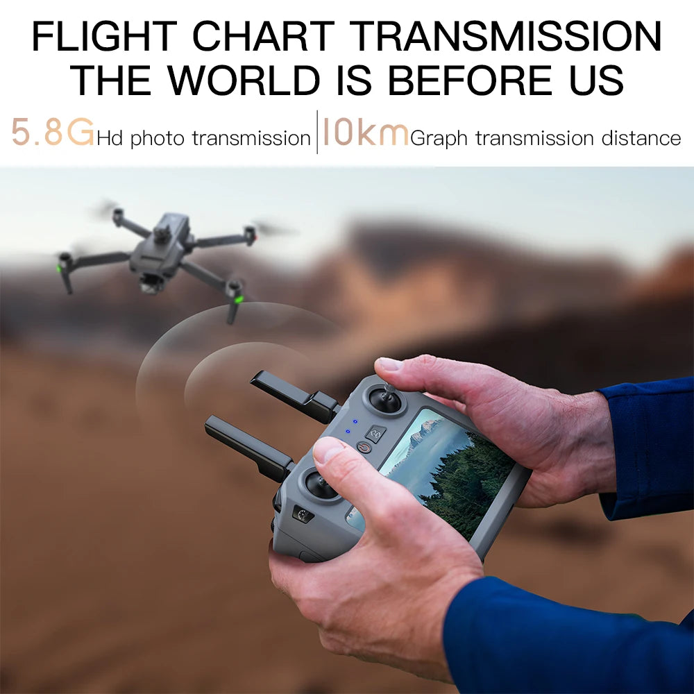 Teeggi SG909 MAX GPS Drone With 4K Camera 6KM Touch Screen RC Profesional Drone 360° obstacle avoidance Foldable RC Quadcopter