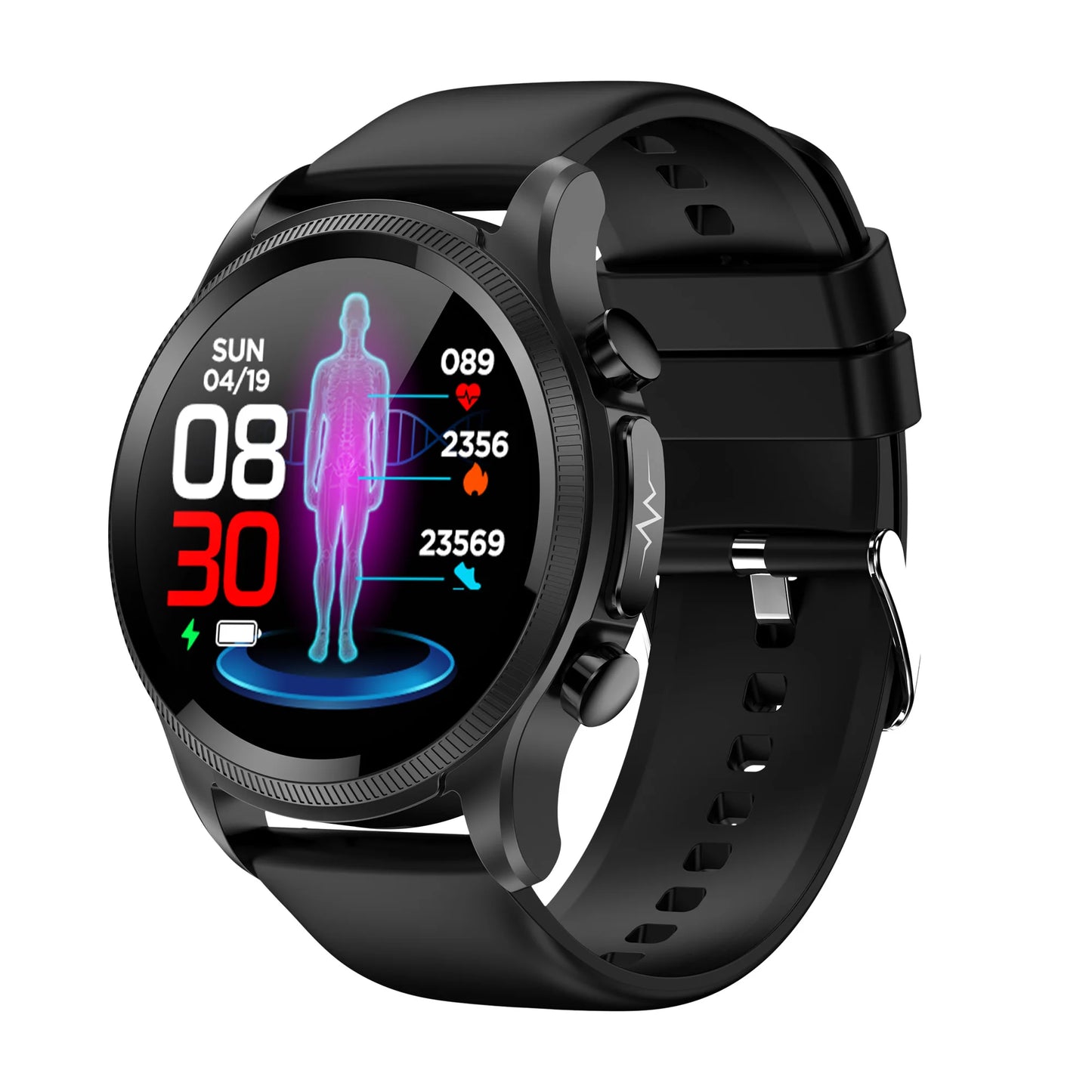 2025 New ECG Smart Watch Heart Rate Blood Pressure Blood Oxygen Sleep Monitoring 1.39'' Fitness Sports Watch For iPhone Android