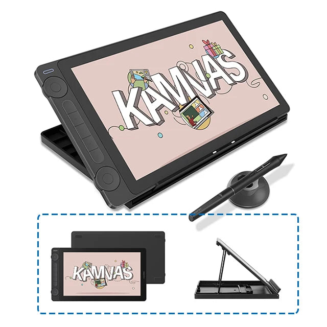 Huion Tablet Kamvas 13 (Gen 3) Graphics Tablets Monitor 16K Levels Pressure 13.3 Inch Screen Drawing Display PenTech 4.0 Stylus