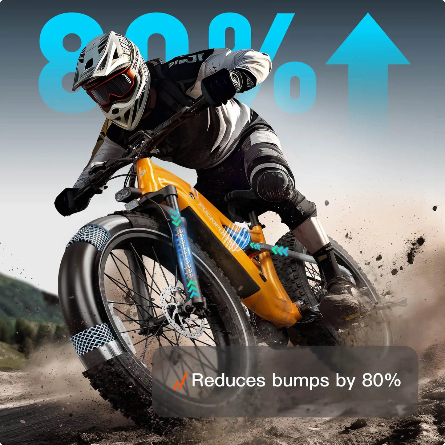 PUCKIPUPPY Labrador pro Electric Bike 1350W Peak 48V 20AH Battery Ebike 26" Fat Tire Electric Mountain Bike 2-Year Warranty