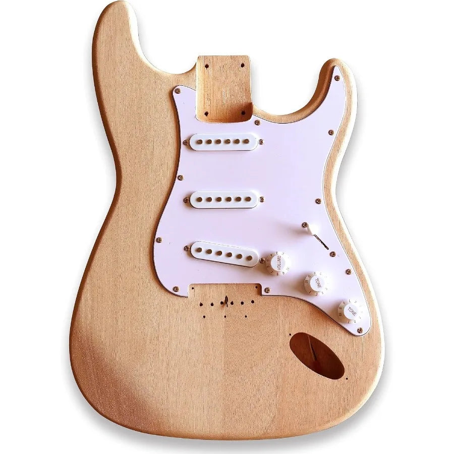 DIY 12 String ST Style Electric Guitar Kits Mahogany Body Maple Neck You Build The Guitar for Music Enthusiasts and Crafters Se