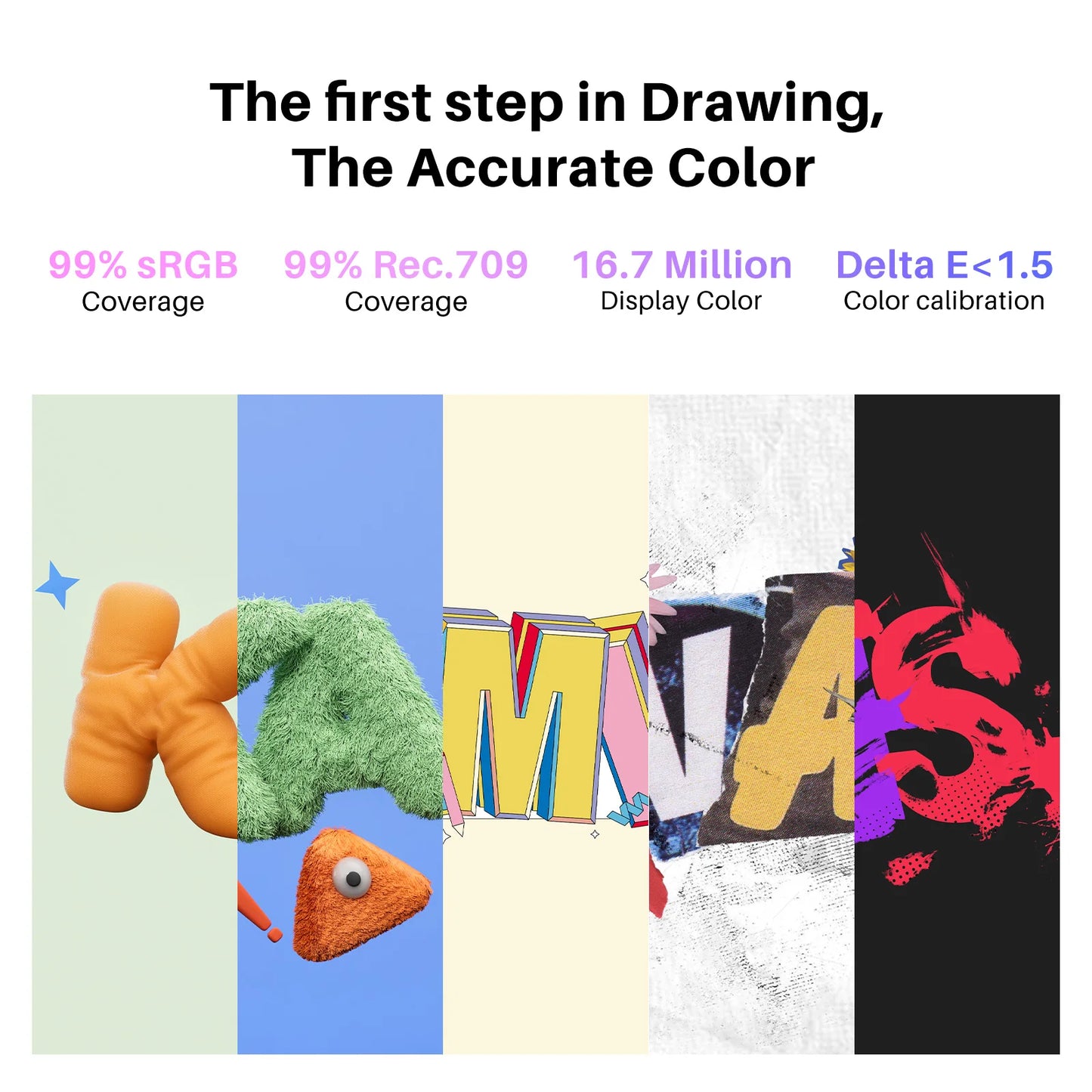 HUION Drawing Tablet with Screen, 13.3-inch Full-Laminated Art Tablet with Anti-Sparkle Canvas Glass, 99% sRGB