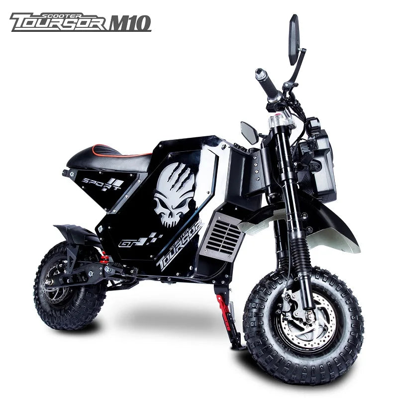 One piece dropshipping 14 inch electric motorcycle 10000W72V50AH vintage off-road electric motorcycle in stock in the United Sta