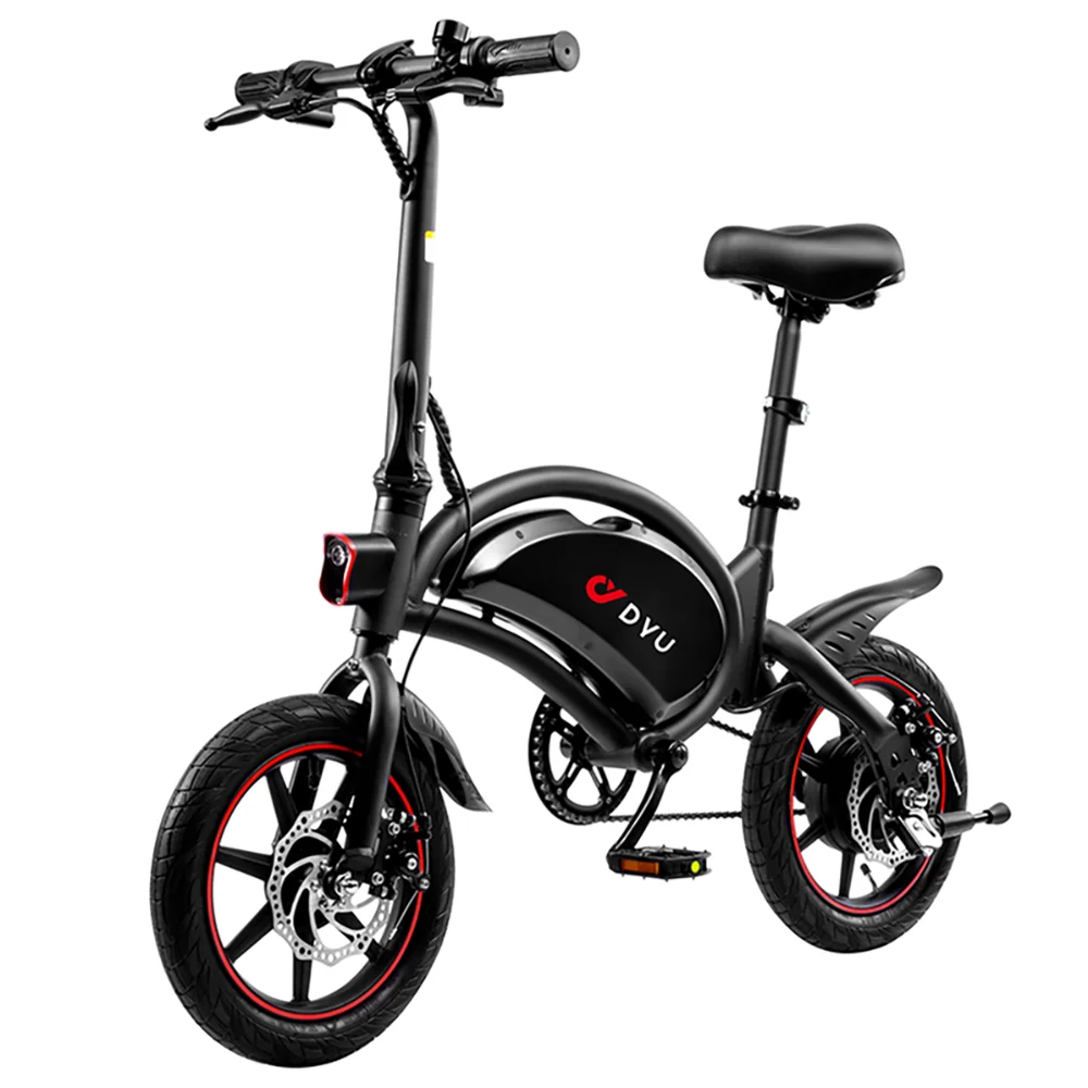 DYU D3F Adult Electric Bicycle, 250W city ebike, 36V 10AH E-bike, 14  Tire Foldable Electric Bike