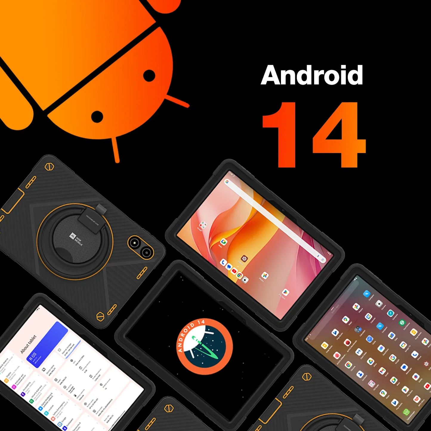 Amecrian Version AGM PAD P2 Active 11” FHD Rugged Tablet P2W Waterproof, Drop-proof, 8GB+256GB, Android 14, G99, Widevine L1