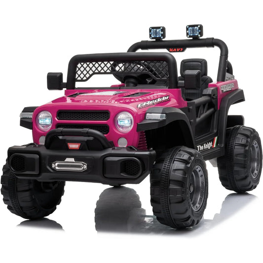 12V Kids Ride On Car,2 Seater Electric Toy Car for Toddlers and Children,with Remote Control, Battery-Powered,Music,Led Lights