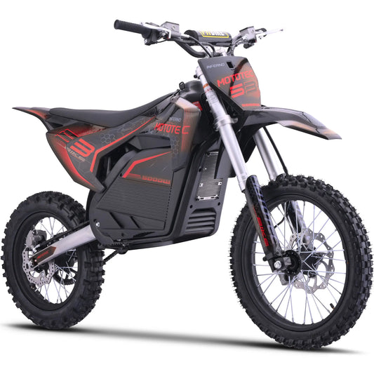 KOOZ HP117E 72V 5000W Pro Electric Dirt Bike for Adults,3 Speed Modes Electric Motorcycle Up to 50 MPH & 40 Miles Long-Range