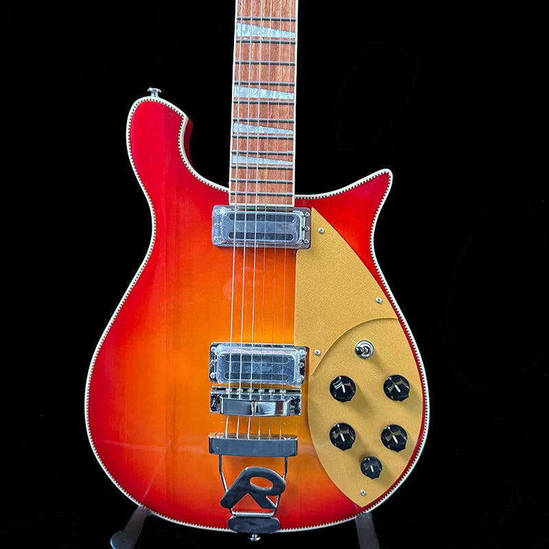 KGD Sunset Color Scheme, H-H Pickup Electric Guitar, Round Stainless Steel Frets, Christmas Gift, In-Stock Local Warehouse with