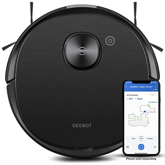 T8 AIVI Vacuum & Mop Robot with Advanced Laser Mapping and AI Object Recognition & Avoidance - Black(Renewed)