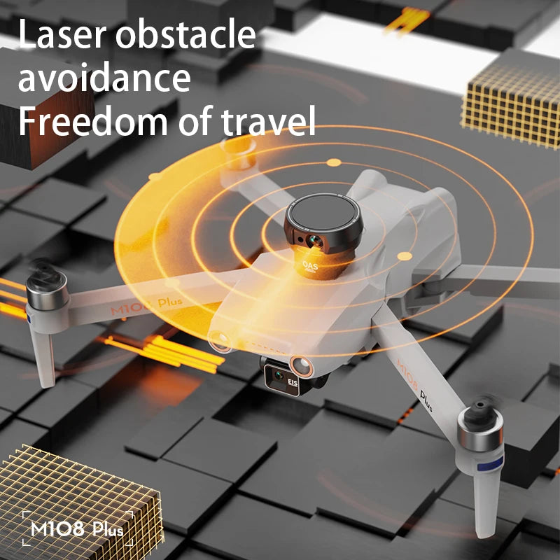 M108 Relay 3-Axis Gimbal 5.5 inch with Screen Version 1080P GPS Brushless Obstacle Avoidance Remote Control Drone