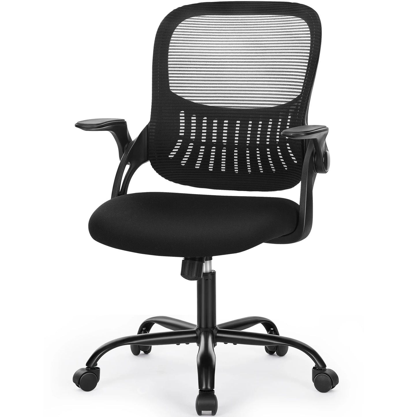 JHK Ergonomic Mid-Back Mesh Backrest Office Desk Chair Computer Lumbar Support Rolling Swivel Gaming Chairs With Wheels For Home