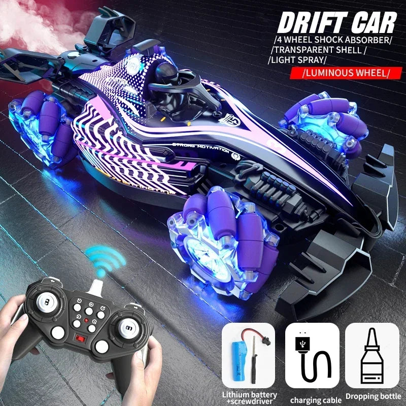New Drift RC Car Remote Control Car Racing Spray 2.4G High Speed Off Road Competition Vehicle RC Boys Toys for Children Toy Gift