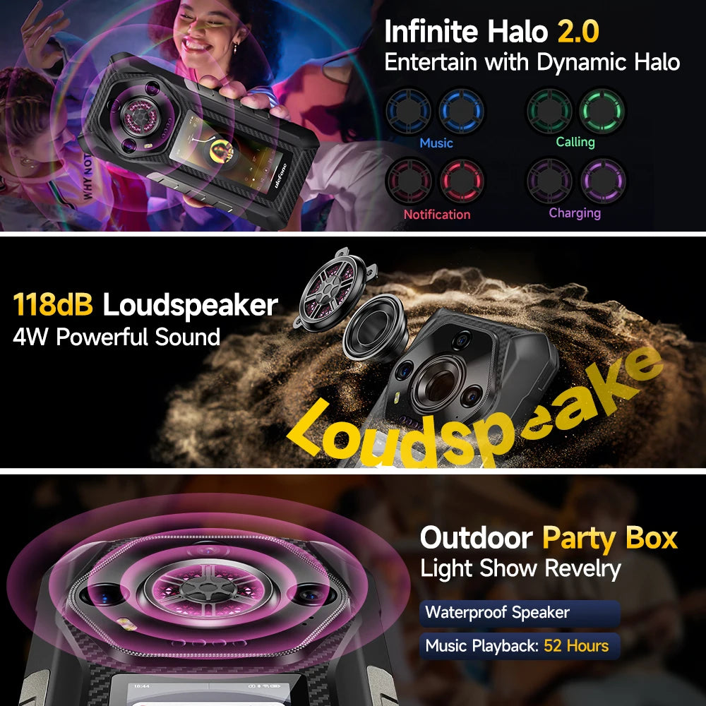 Ulefone Armor 30 Pro 5G Rugged Phone 6.9" 120Hz 32GB+512GB 12800mAh Night Camera 64MP NFC 66W Android 14 Smartphone