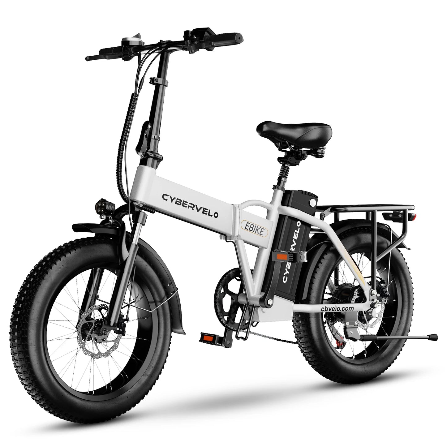 Cybervelo EK4 Electric Bicycle 48V 20.8AH Long Range Off-Road Bike - High Capacity Powerful foldable bicycle