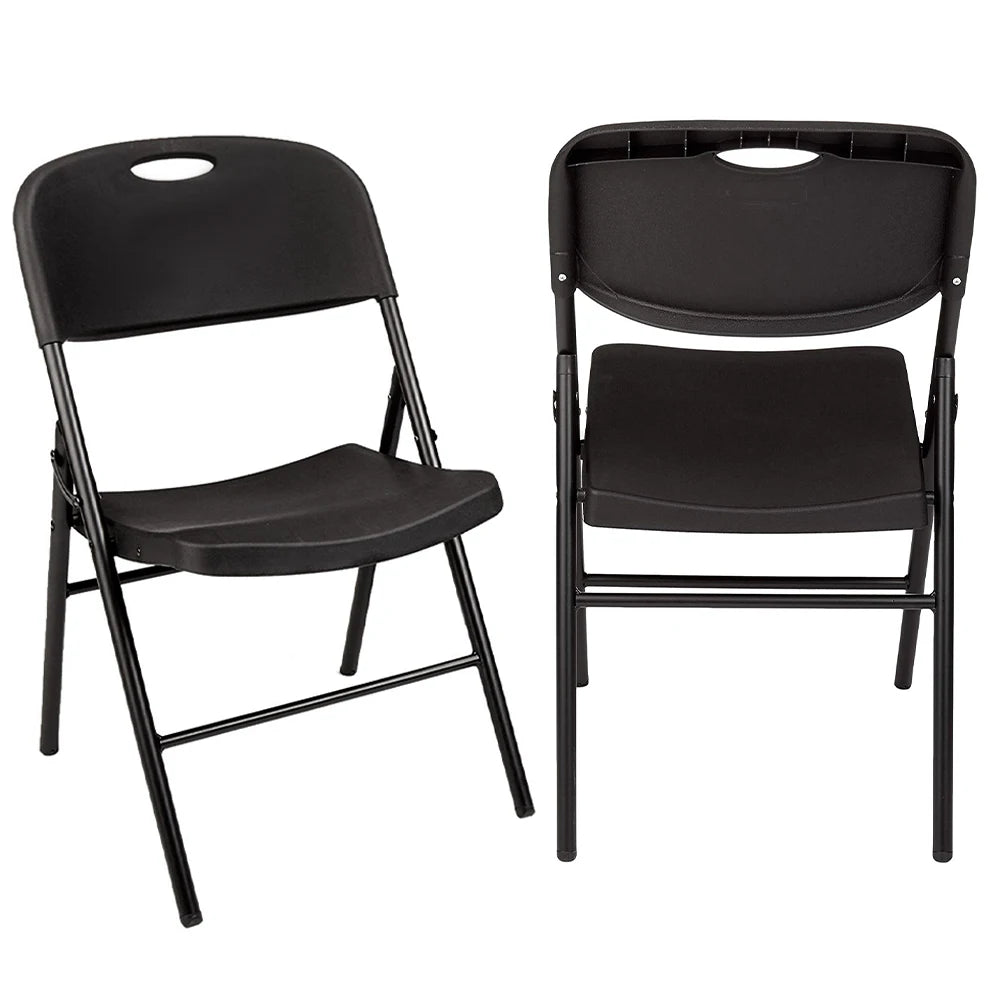 2 5 PCS Heavy Duty Folding Chair Easy Clean Adjustable Stackable 350 LBS Chair forGarden Party Halloween Portable Indoor Outdoor