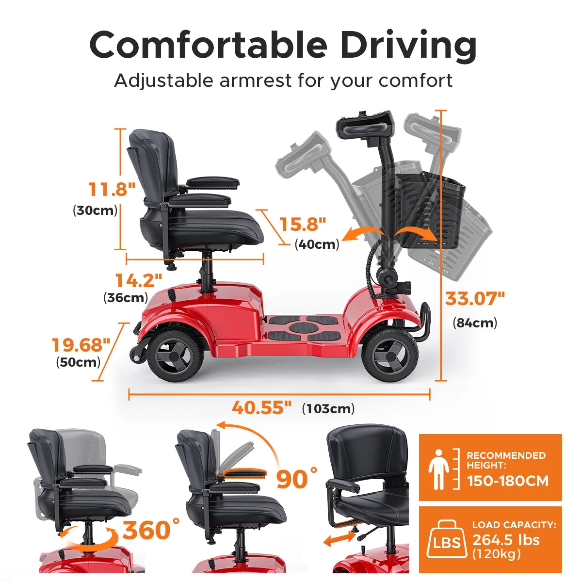 ENGWE Four-Wheeled Electric Scooter, 250W, 24V 12AH, 6.2MPH Max Speed, 15.5 Miles Range, Ideal For Short Trips and Urban Living